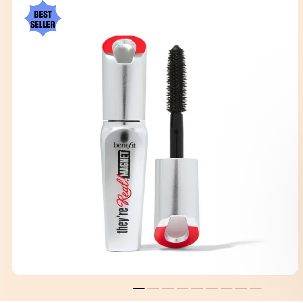 Benefit black Real! Magnet Mascara - Silver and Red